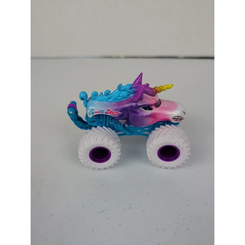 Monster Jam Rainbow Glitter Sparkle Smash Monster Truck 1:64 scale